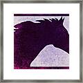 Pretty Purple Horse Framed Print