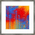 Primary Fluidity Framed Print
