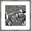 Pro Germany March At The Start Of Ww1 1914 Color Added 2016 Framed Print