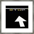 Proceed To Stop Framed Print
