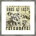 Prohibition Ends At Last Framed Print