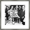 Prohibition Ends Let's Party Framed Print