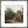 Project For The Pavillon De Cleves Of Maupertuis Framed Print