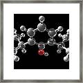Propofol Molecule Framed Print