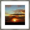 Prudhoe Bay Sunset Framed Print
