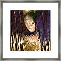 Psychedelic Fantasy Art Angel  Decending From The Skies Framed Print