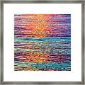 Psychedelic Sunset Framed Print
