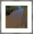 Puerco River Flows Framed Print