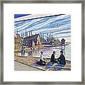 Puget Sound Cooperative Colony, Port Angeles Waterfront, Washington Framed Print
