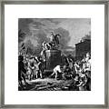 Pulling Down The Statue Of George Iii Framed Print