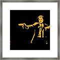 Pulp Fiction Splatter Framed Print