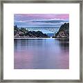 Purple Skies Over Deception Pass Framed Print