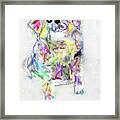 Puppy With Ball Framed Print