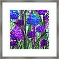 Purple And Blues Framed Print