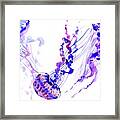 Purple Blue Jellyfish Framed Print