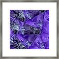 Purple In Motion Framed Print