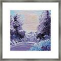 Purple Majesty Landscape Framed Print