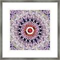Purple Mosaic Mandala - Abstract Art By Linda Woods Framed Print