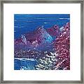 Purple Mountain Landscape Framed Print
