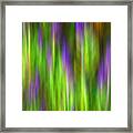 Purple Sage Digital Abstracts Motion Blur Framed Print