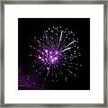 Purple Sparkle In The Sky Framed Print