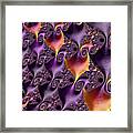 Purple Spirals Framed Print