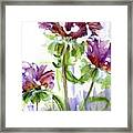 Purple Wildflowers Framed Print