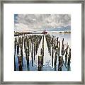 Pylons To The Ship Framed Print