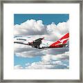 Qantas A380 Framed Print