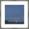 Queen Mary 2 Celebrates #175 Framed Print