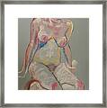 Quick Pastel Nude Framed Print