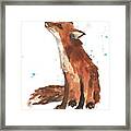 Quiet Fox Framed Print