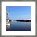 Quiet Morning At The Dock Framed Print