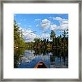 Quiet Paddle Framed Print