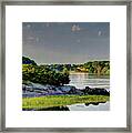 Quiet Waters In New Castle Framed Print
