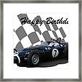 Racing Car Birthday Card 8 Framed Print