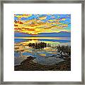 Radical Sunset Over Pamlico Sound Outer Banks Framed Print