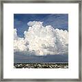 Rain Clouds Over Lake Apopka Framed Print