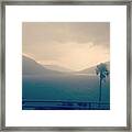 Storm Over The Sea Framed Print