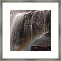 Rainbow And Chapman Falls Framed Print