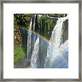 Rainbow At Iguazu Falls Framed Print