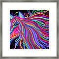 Rainbow Horse Framed Print