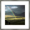 Rainbow In The Valley Framed Print