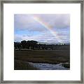 Rainbow Over Carmel Wetlands Framed Print