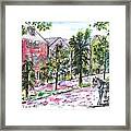 Rainbow Row Framed Print