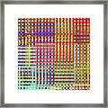 Rainbow Squared Tapestry Framed Print