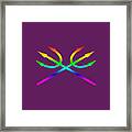 Rainbow Tridents Framed Print