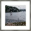 Rainy Day At The Lake Framed Print