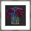 Rainy Day Bouquet Framed Print