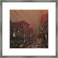 Rainy Day In The City Framed Print